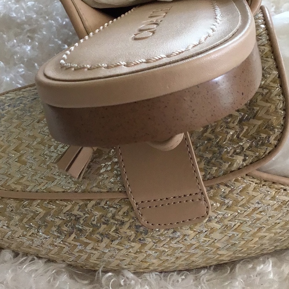 - Sz 11B Coach Stassi Metallic Raffia slide..NWB. - Picture 6 of 6